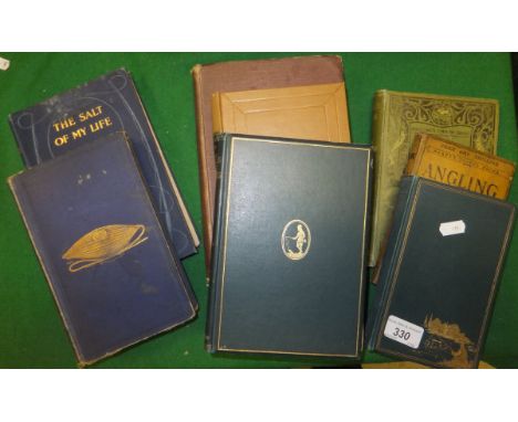 A collection of eight vintage fishing books to include W.W. MORRIS "The Blameless Sport", first edition, dated 1929, WILCOCKS