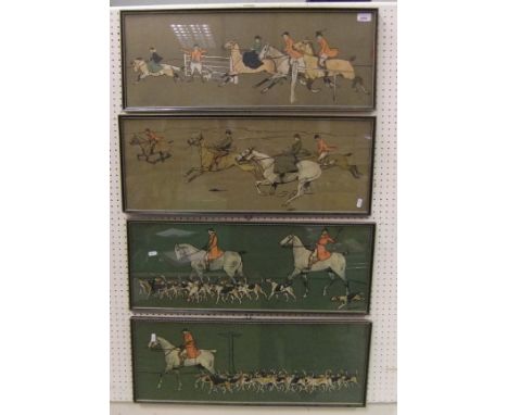 IN THE MANNER OF CECIL ALDIN - set of four hunting chromolithographs 