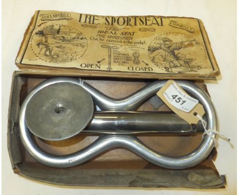 A "The Sportseat" compact collapsible shooting stick (boxed)