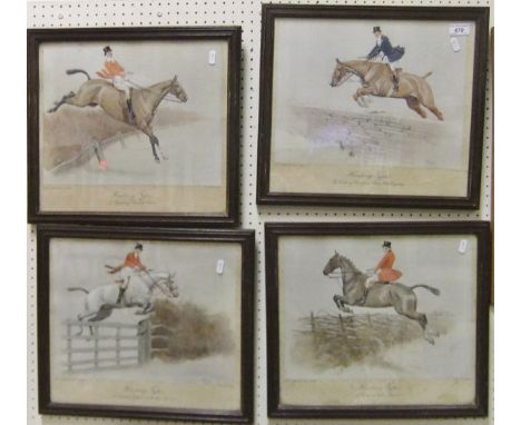AFTER CECIL ALDIN "Hunting Types Series"; "The Duke of Beaufort's - Stonewall Country", "A Warwickshire Thruster", "A Timber 