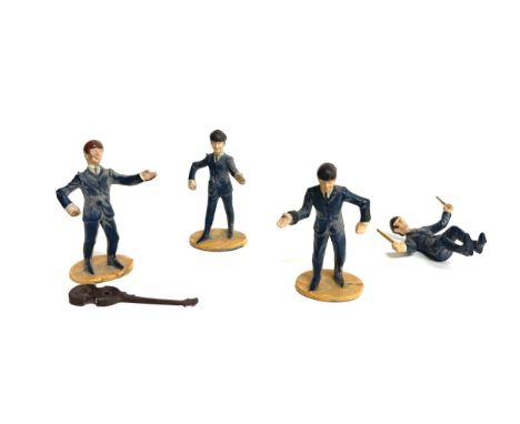 Subbuteo Beatles Vintage Pop Band Figures with single guitar 