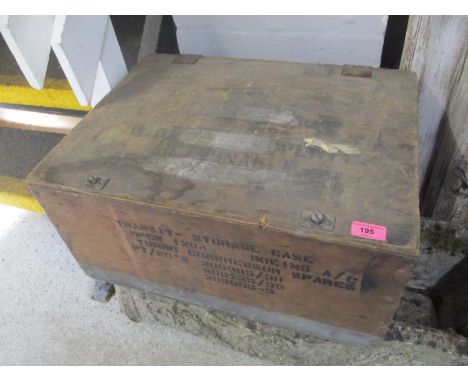 An early 20th century twin handled trunk 