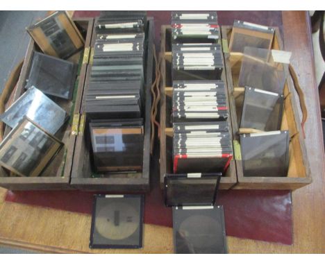 Two boxes of early Aviator related Lantern slides includes different types of aircraft from circa 1900 through to the 1930s, 