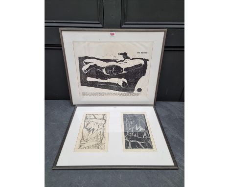 Leo Maillet, 'Die Baume', signed and numbered 19/30, etching, 35.5 x 47cm; together with two further etchings by the same art