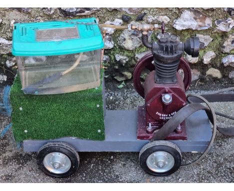A vintage 'Sherry & Son, London' stationary engine.