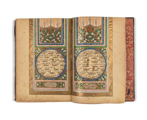 Coran ottoman Copié par Khalil al-ShukrîTurquie, datée 1191H. (=1777)Manuscrit arabe sur papier, de 306 feuillets, calligraph