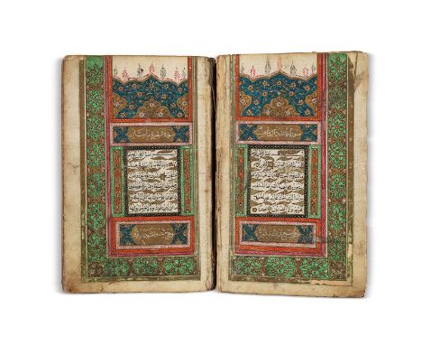 Coran ottoman Signé Hassan Ibn 'Abd al-ManânTurquie, XIXe siècleManuscrit arabe, de 316 feuillets, calligraphié en "naskh" no