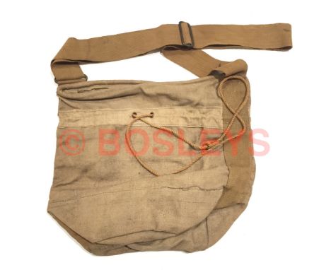 WW1 1918 British Army Issue Cavalry Horse feed bag. A scarce near unissued canvas example with clear maker stamp and dated 19