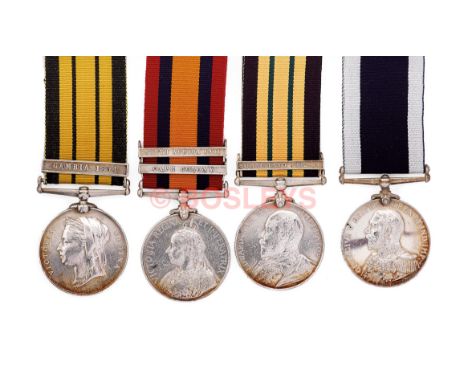 Royal Marine Light Infantry Bugler's East & West Africa, Boer War and Africa General Service Medal Group of Four. An interest