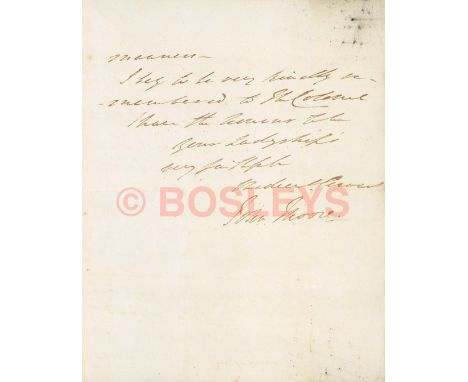 1805 Sir John Moore of Corunna 52nd Light Infantry Interest Hand written signed letter. A scarce three sided letter dated 7th