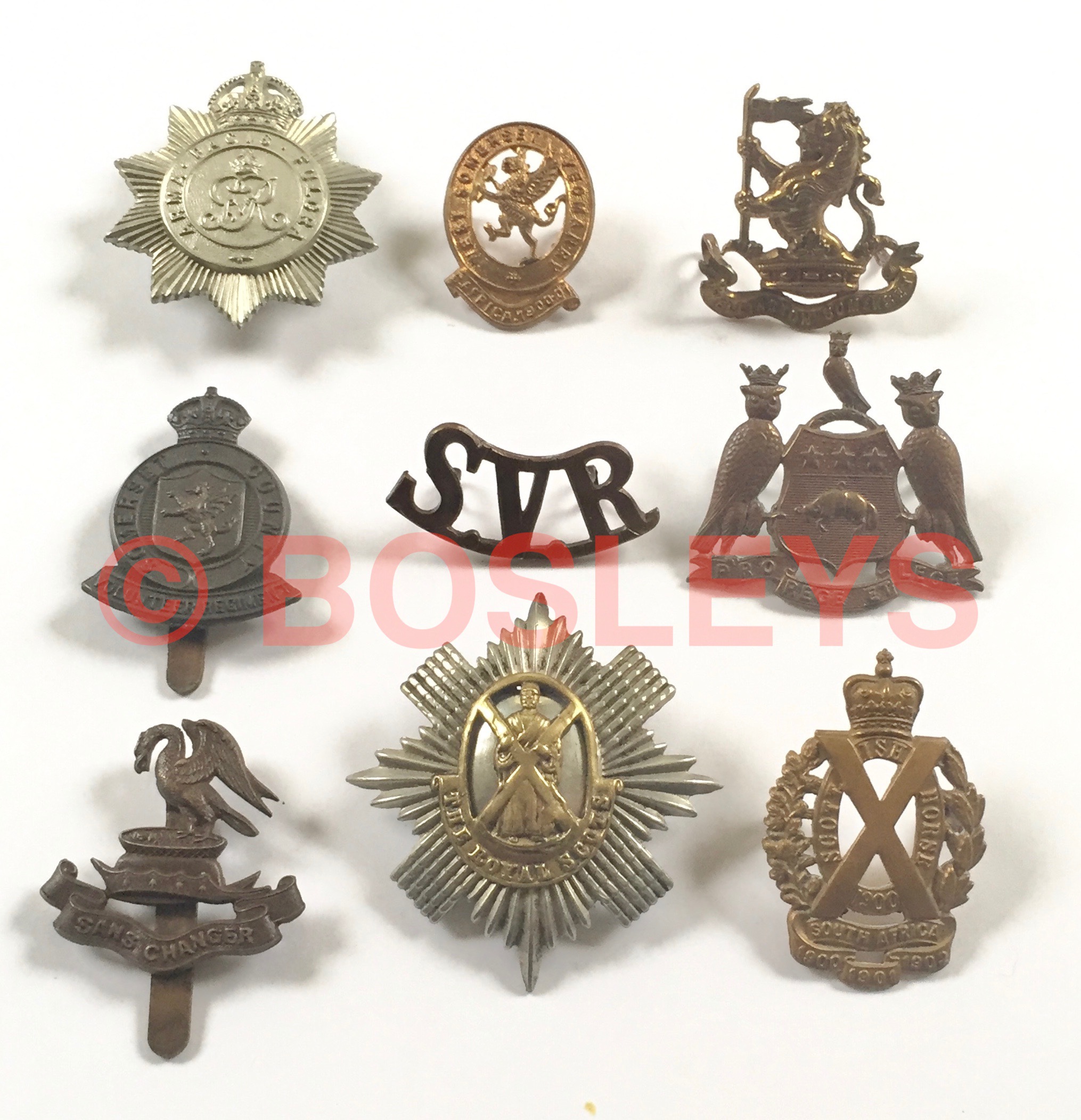 Selection of Somerset badges and others. North Somerset Yeomanry NCO's ...