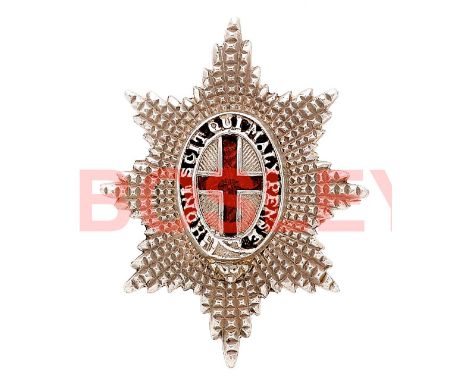 Coldstream Guards WW2 Officer's 1926 Birmingham hallmarked silver Service Dress cap badge. A fine small example by JRG&amp;S 