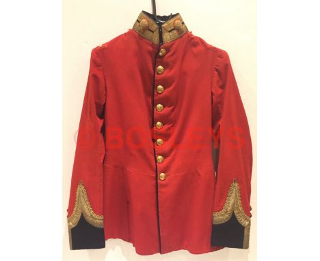 Lothian and Berwickshire Imperial Yeomanry Officer's Full Dress Tunic. A good scarce example of the pattern worn from 1904 un