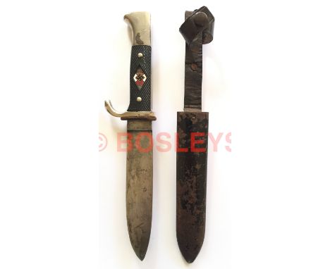 German Third Reich Hitler Youth 1938 dated knife by Gustav Felix, Gloriawerk, Solingen A good example, the blade bearing RZM 