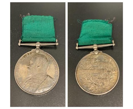 EDWARD VII LONG SERVICE VOLUNTEER FORCE MEDALnamed to 8790 C. SJT. W. H. Sinclair I/Lanark V. R. G. 