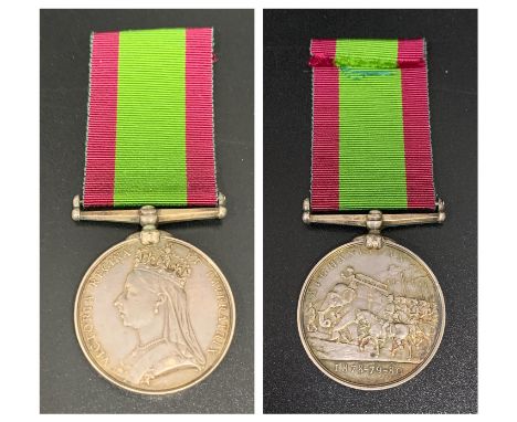 QUEEN VICTORIA AFGHANISTAN 1878-79-80 MEDALnamed to 183 Trumpeter W. Moffat I/C. R. H. A. with ribbon 
