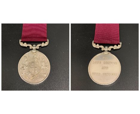 ARMY LONG SERVICE AND GOOD CONDUCT MEDALnamed to 279. Armr Sergt W. Mellish. 2-1st Foot (The Royal Scots Lothian Regt) with r