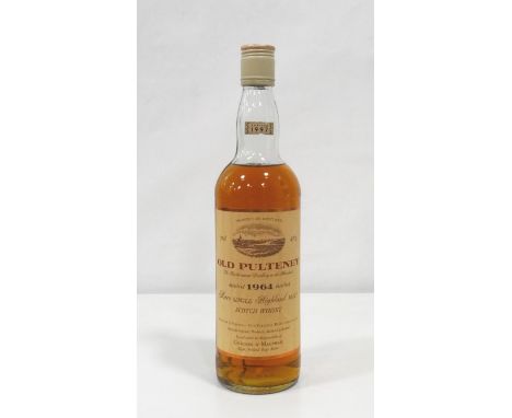 OLD PULTENEY 1964 - G&amp;M A nice and rare bottle of Old Pulteney 1964 Vintage Single Malt Scotch Whisky bottled by Gordon &