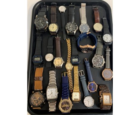 SELECTION OF LADIES AND GENTLEMEN'S WRISTWATCHESincluding Furla, Casio, Police, Citizen Eco-Drive, Lorus, Timex, Renard, Seko