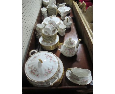 A HUNDRED AND SIX PIECE PARAGON CHINA DINNER TEA AND COFFEE SERVICE Victoriana rose pattern