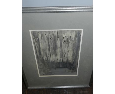 Ciaran Celar (Contemporary Irish School), 'Douleurs', abstract study with a figure to the foreground, signed lower left, titl
