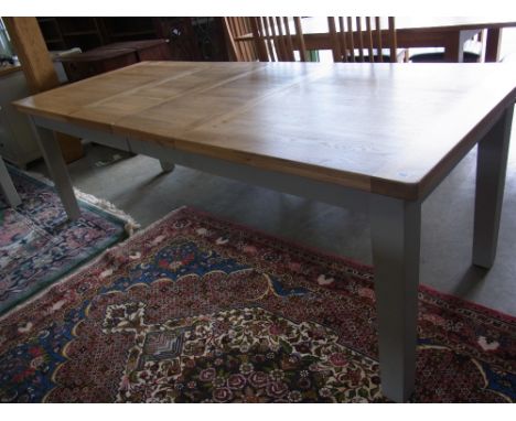 A Bramblecrest Windsor tapered leg table - Light grey 
Condition report:  Marks to top