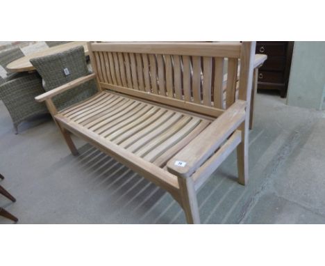 A Bramblecrest teak bench - 160cm wide