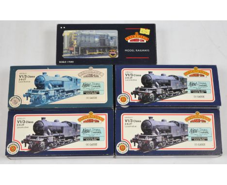 Bachmann Branchline OO Group of Locomotives - 2x 31-601 V1 67601 BR Black, 31-602 V1 67664 BR Black (Hopper type bunker), 31-