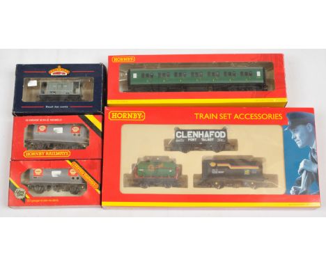 Hornby (China) OO Wagons and coach Plus others - R6226 Assorted Wagons pack of three, Bachmann 33-801D and Hornby R4303A Maun