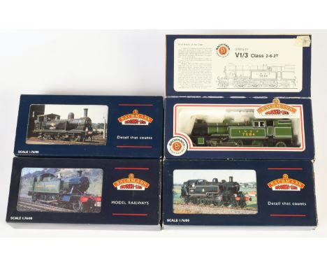 Bachmann Branchline OO - 32-128 45XX Tank '4573' BR Black Weathered, 31-454 Ivatt Tank 41286 Push/Pull fitted BR Lined Black 