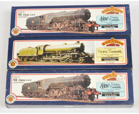 Bachmann Branchline OO Locomotives - 31-557 V2 '60884' BR Green, 31-553 V2 '60807' BR Black, 31-702 B1 '61354' BR Black - Ele