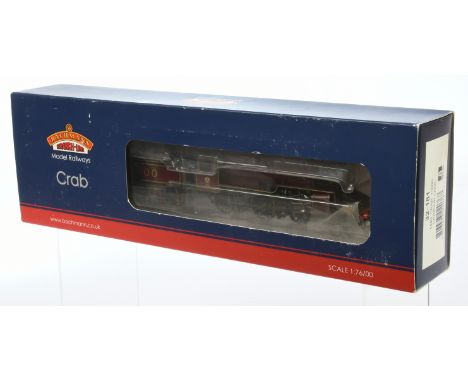 Bachmann 32-181 2-6-0 LMS Crab Class Steam Locomotive No. 13000 "Crimson Lake". Condition is Near Mint in Good to Excellent b