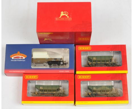 Bachmann Branchline OO Plus Hornby - 38-346A FNA Nuclear Flask Wagon plus R6512 Departmental ZFO Ballast Hoppers pack of 3. C
