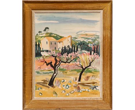 YVES BRAYER (French, 1907-1990) 'Provence', 1961, lithograph, printed by Mourlot, 60cm x 45cm, in a vintage French frame. (Su