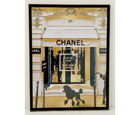 FASHION HOUSE PRINT, 97cm x 74cm, framed and glazed. 