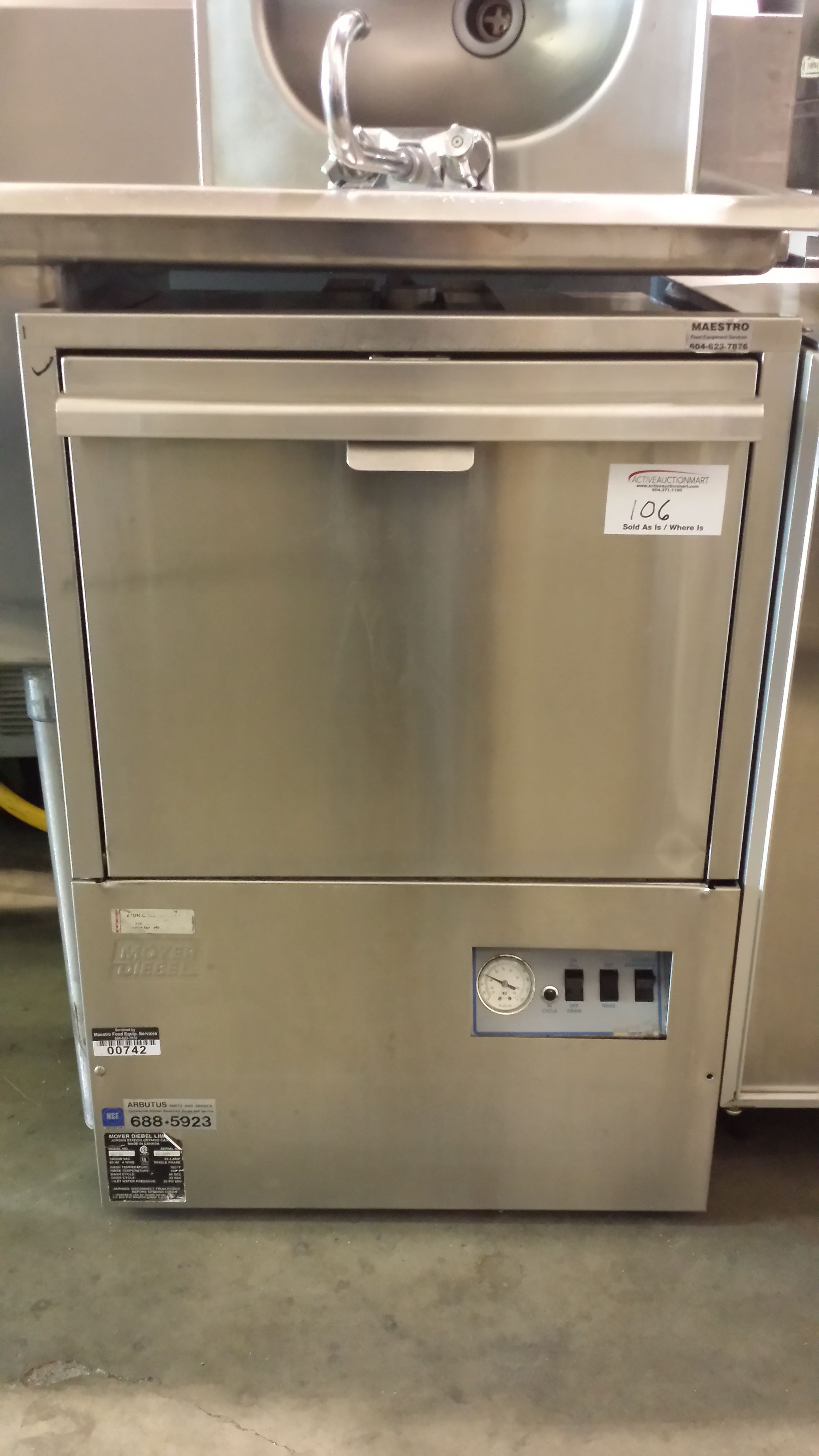 moyer diebel undercounter dishwasher