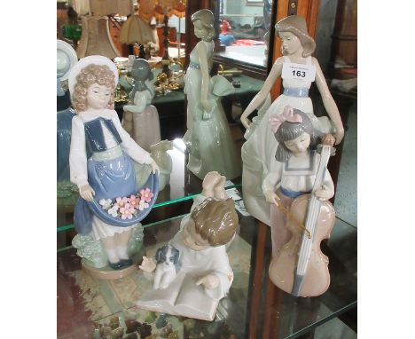 4 Lladro Nao figurines&nbsp; 