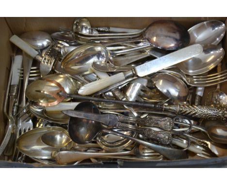 Quantity of various silver plated flatware