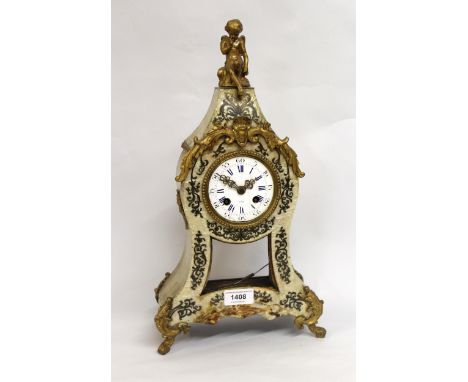 19th Century French gilt metal mounted mantel clock (for restoration)