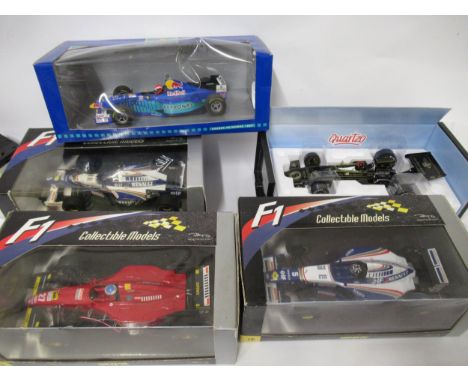 Group of three Onyx 1/18th scale model Formula One cars, Ferrari 412T2, Williams Renault FW17, Williams Renault FW 18, togeth