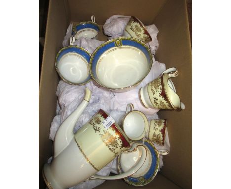 Noritake porcelain coffee service, together with a Court China tea service