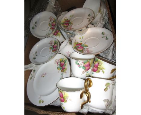 Shelley floral decorated part tea service