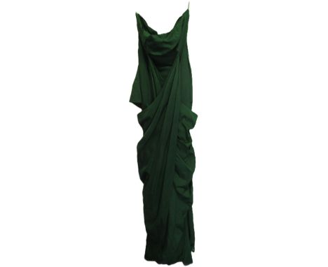 Vintage evening gown by Jonelle, labelled size 16, together with a 1950's day dress with boned bodice (no labels)