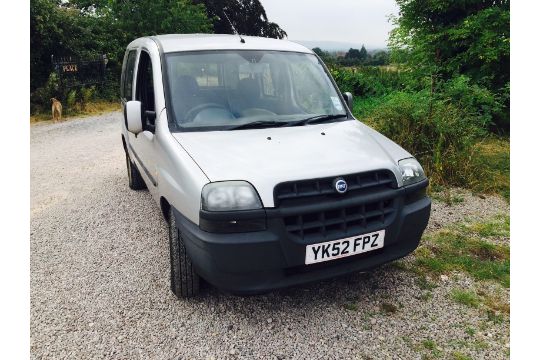 Next Bid Wins 160 Fiat Doblo 19 Multijet 2002 52 6 Seater