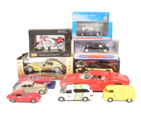 Diecast - a collection of assorted diecast models of various scales and makers to include; Corgi VanguardsMorris Oxford VI, M