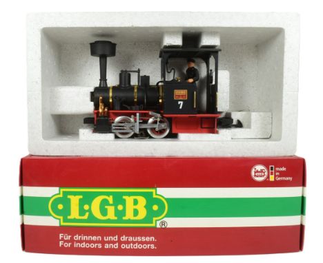 Model Railway – Lehmann 21140 – an original boxed G Scale Lehmann Gross Bahn LGB model railway powered 'Jung' black steam eng
