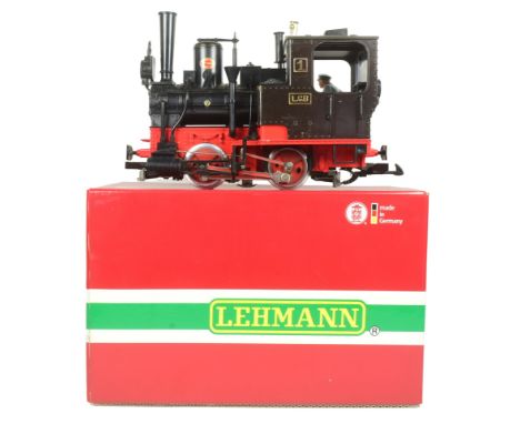 Model Railway – Lehmann 2010 – an original boxed G Scale Lehmann Gross Bahn LGB model railway powered 'Stanza' black steam en