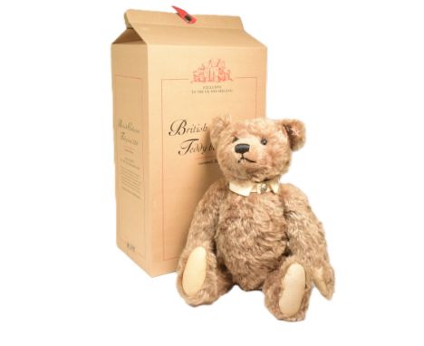 Teddy Bears - an original German Steiff Collectors Teddy Bear 2004 with growler. Light brown mohair with stitched nose and gl