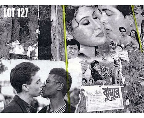 A Collage of 2 photographs taken by Phil Maxwell in London & Bangladesh, with ink on Canson edition etching rag (59.5x42cm)  