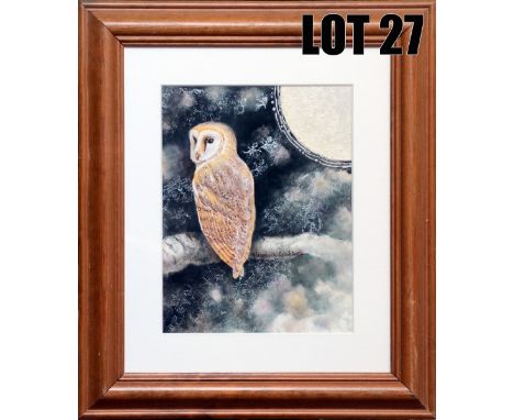 ‘Nightwatch’ by Elizabeth Crabtree 7 of 7 lots  (33 x 38cm) Framed On-Glaze Print on Ceramic http://elizabethcrabtree.weebly.